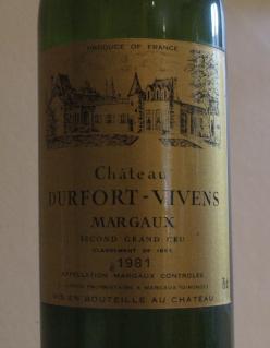 1981 Château Durfort Vivens